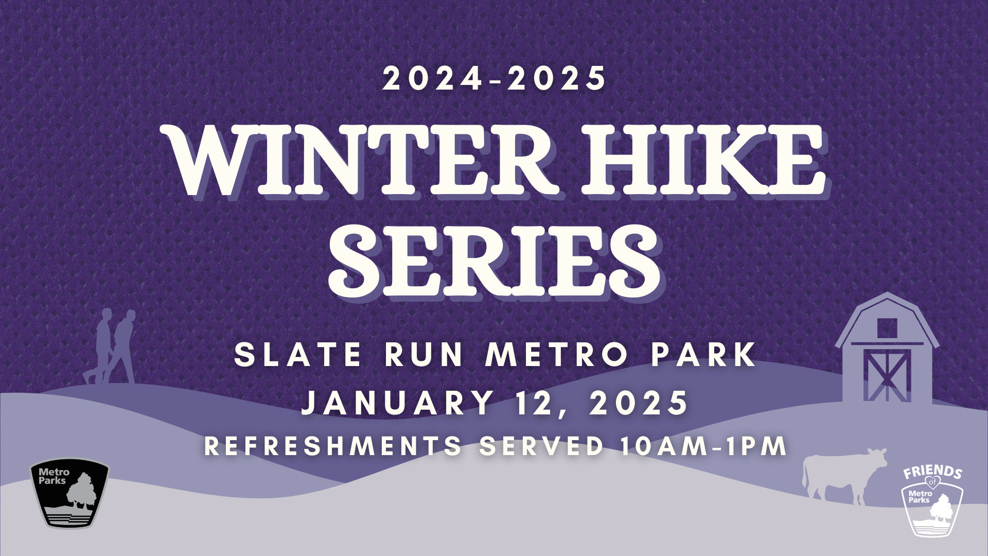 Slate Run Winter Hike Graphic 2025