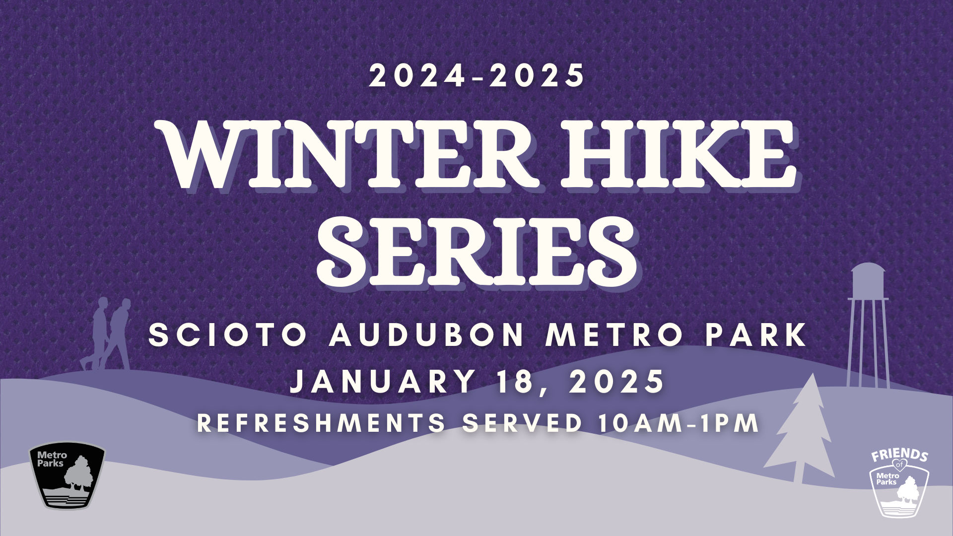 Scioto Audubon Winter Hike Graphic 2025