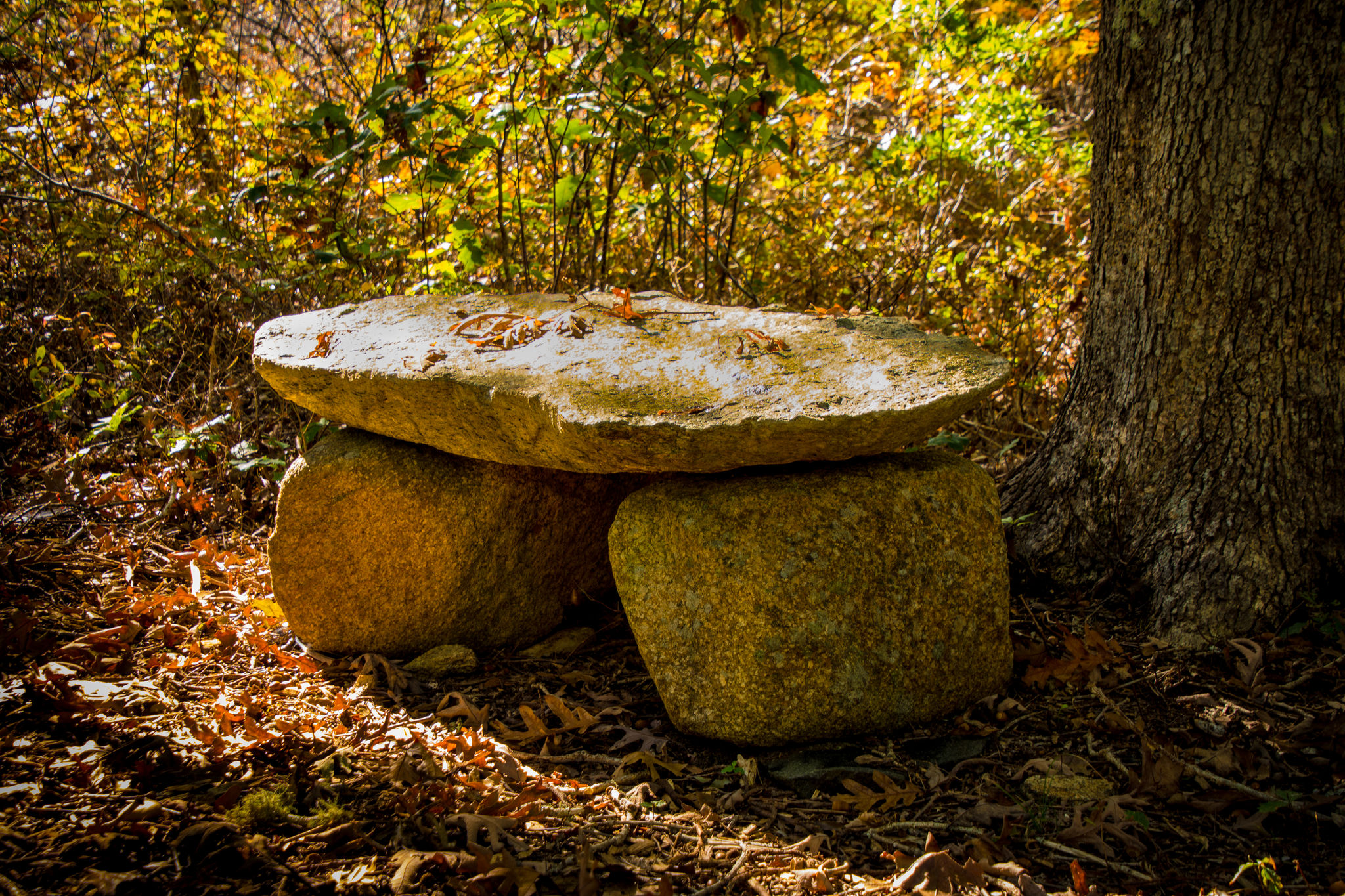 stone bench