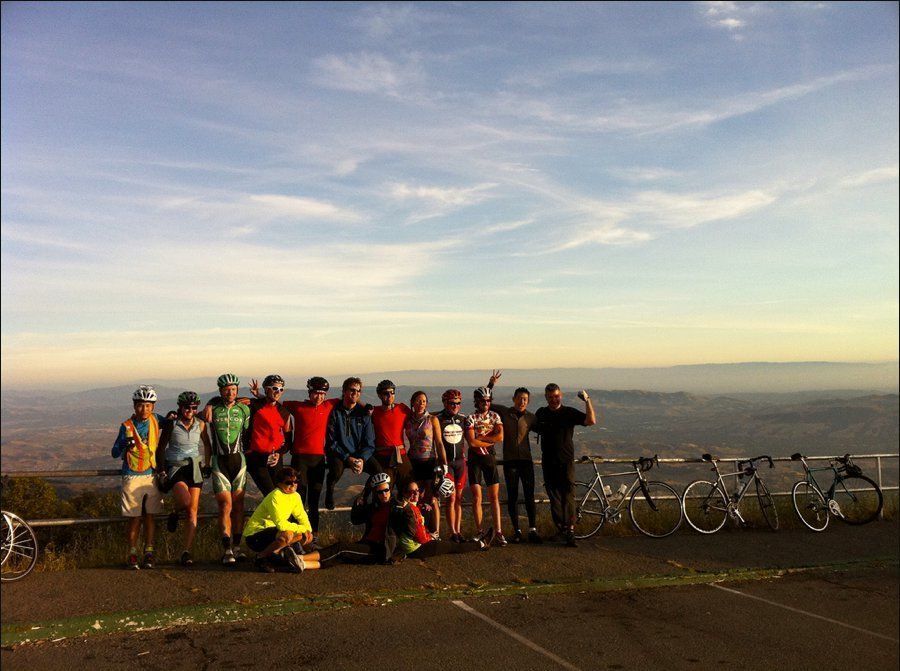 The top of Mount Diablo after a long day of riding!