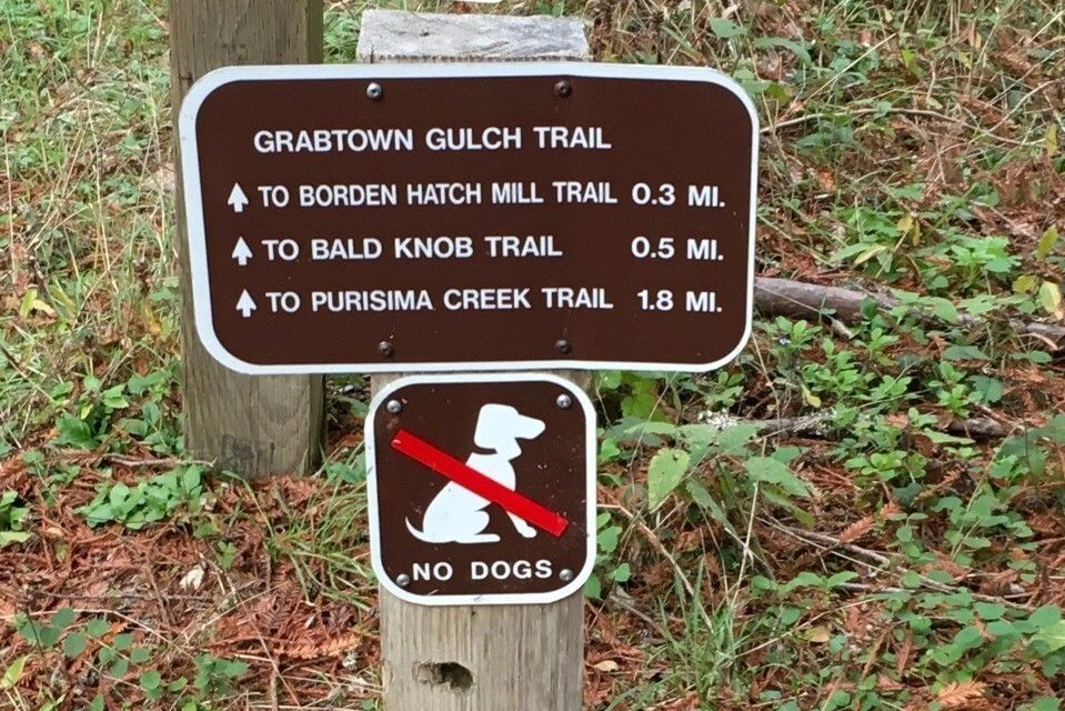 Grabtown Gulch Trailhead Signage