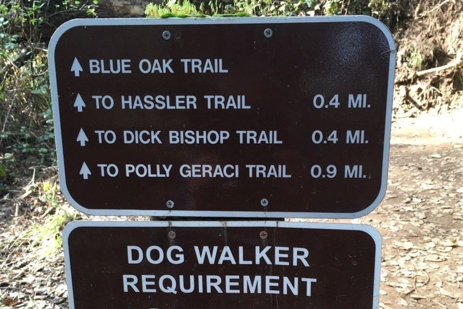 Blue Oak Trailhead Sign