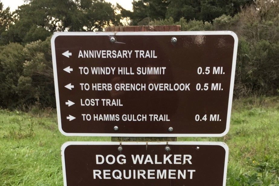 Anniversary / Lost Trailhead Sign