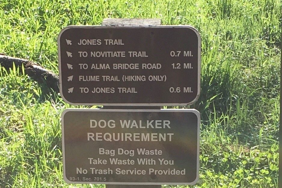 Jones Trailhead Sign