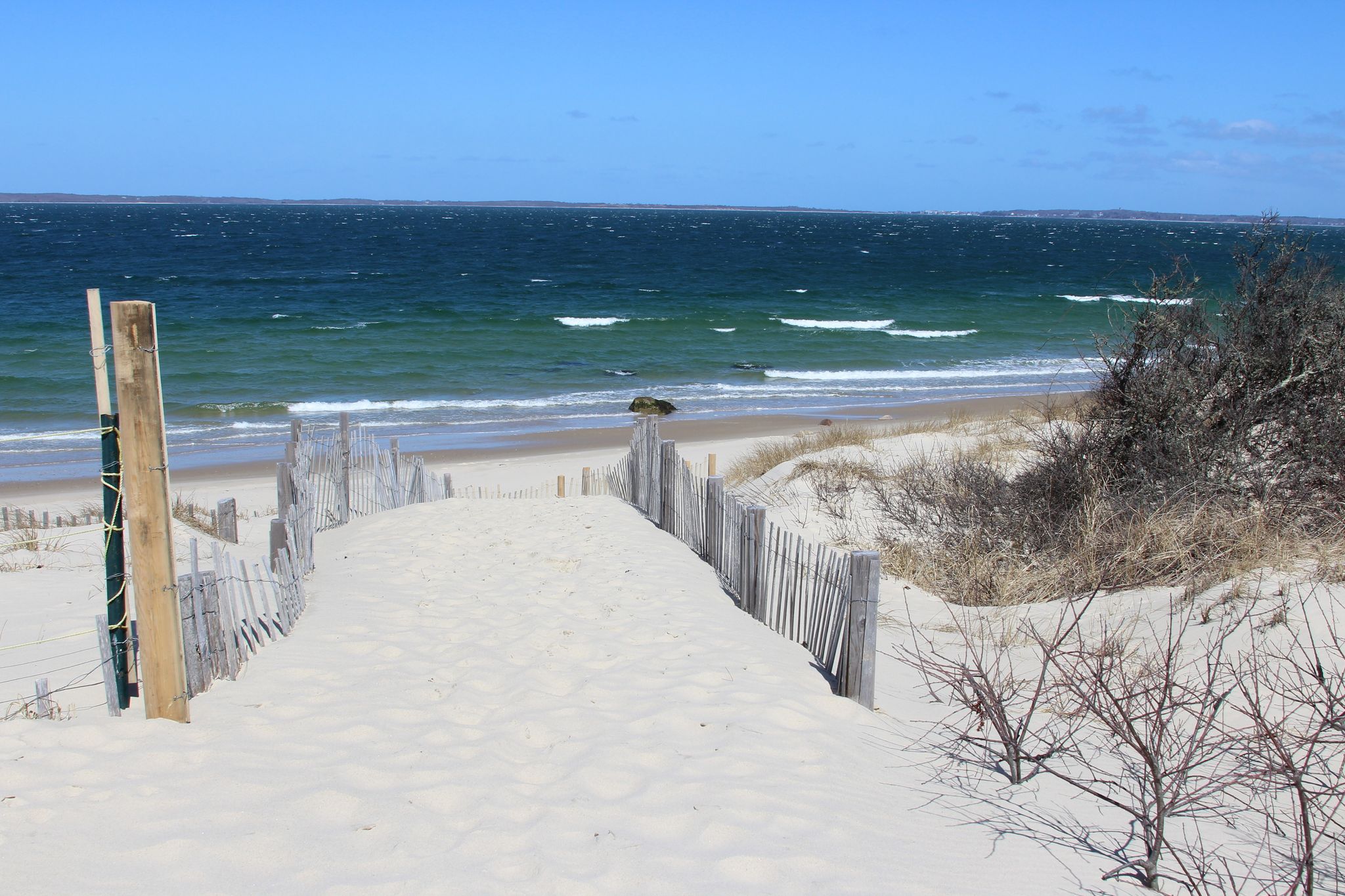 winter view of beach