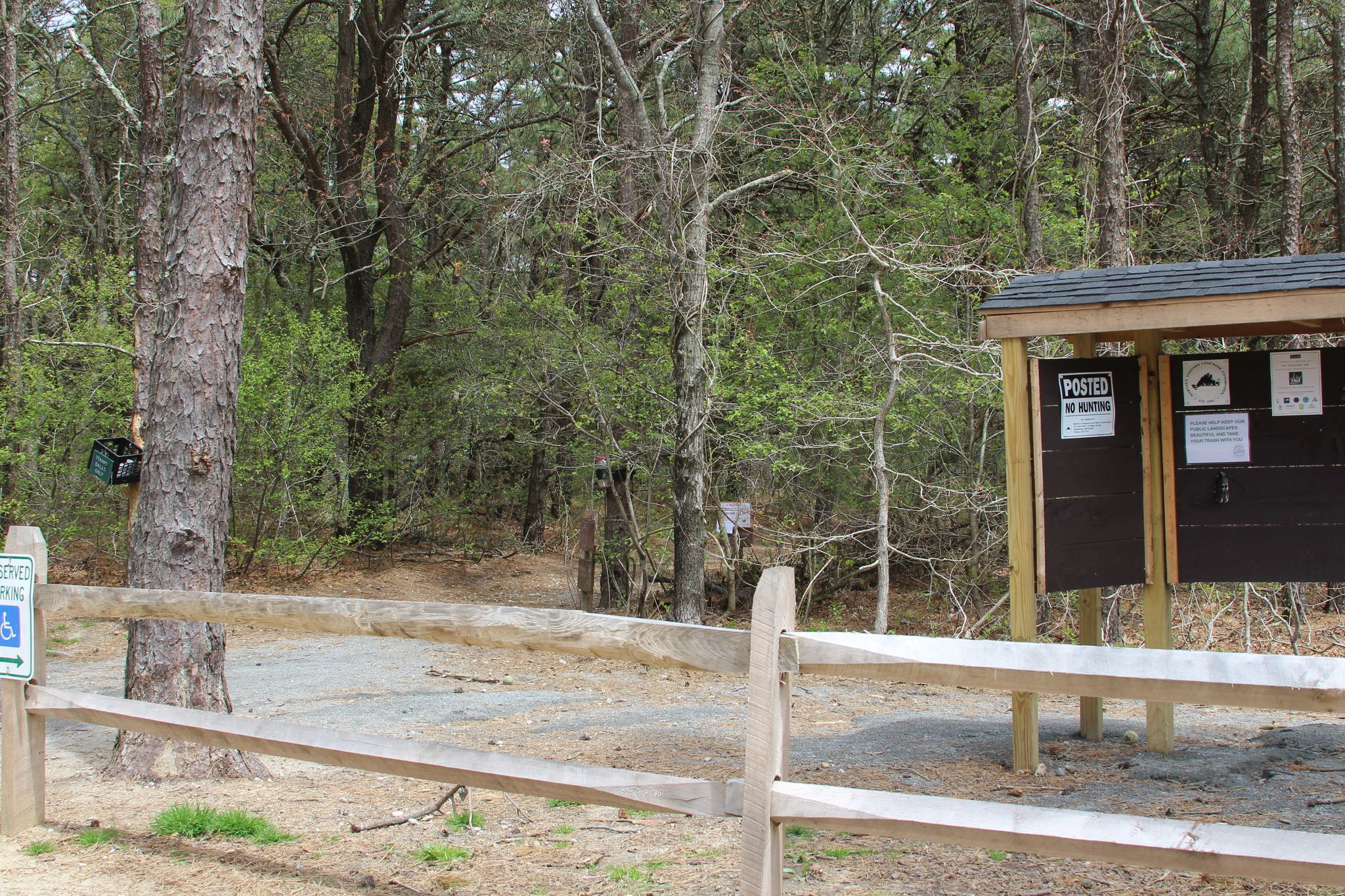 kiosk at trailhead