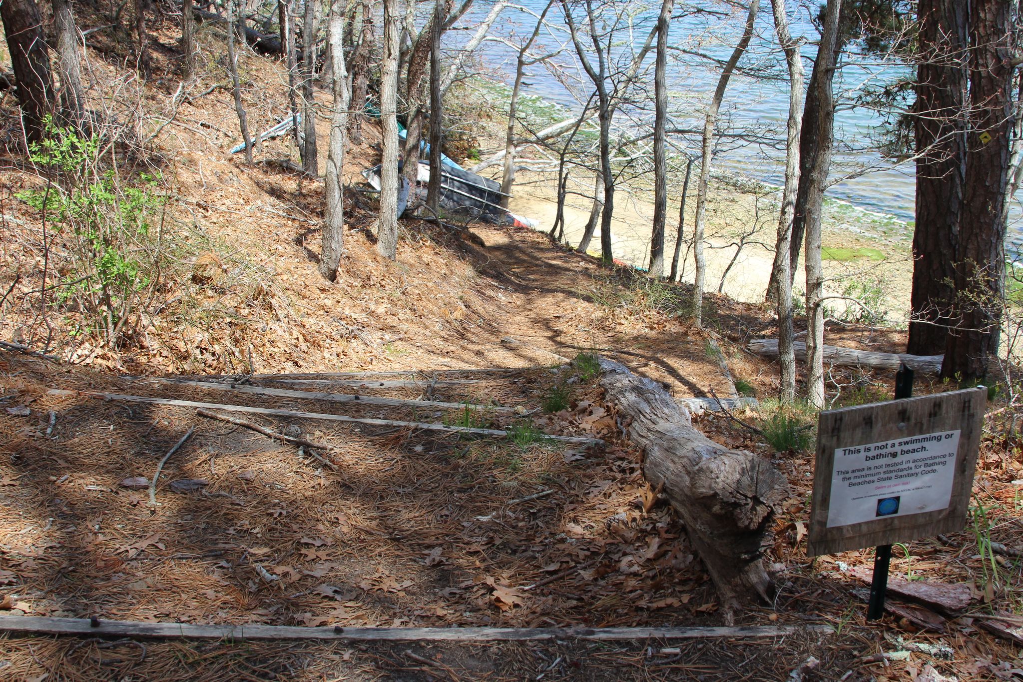 steep steps down to Lagoon