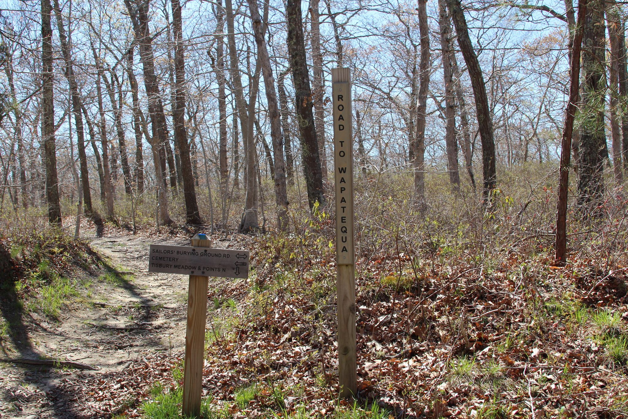 at intersection with Sailor's Burying Ground Road