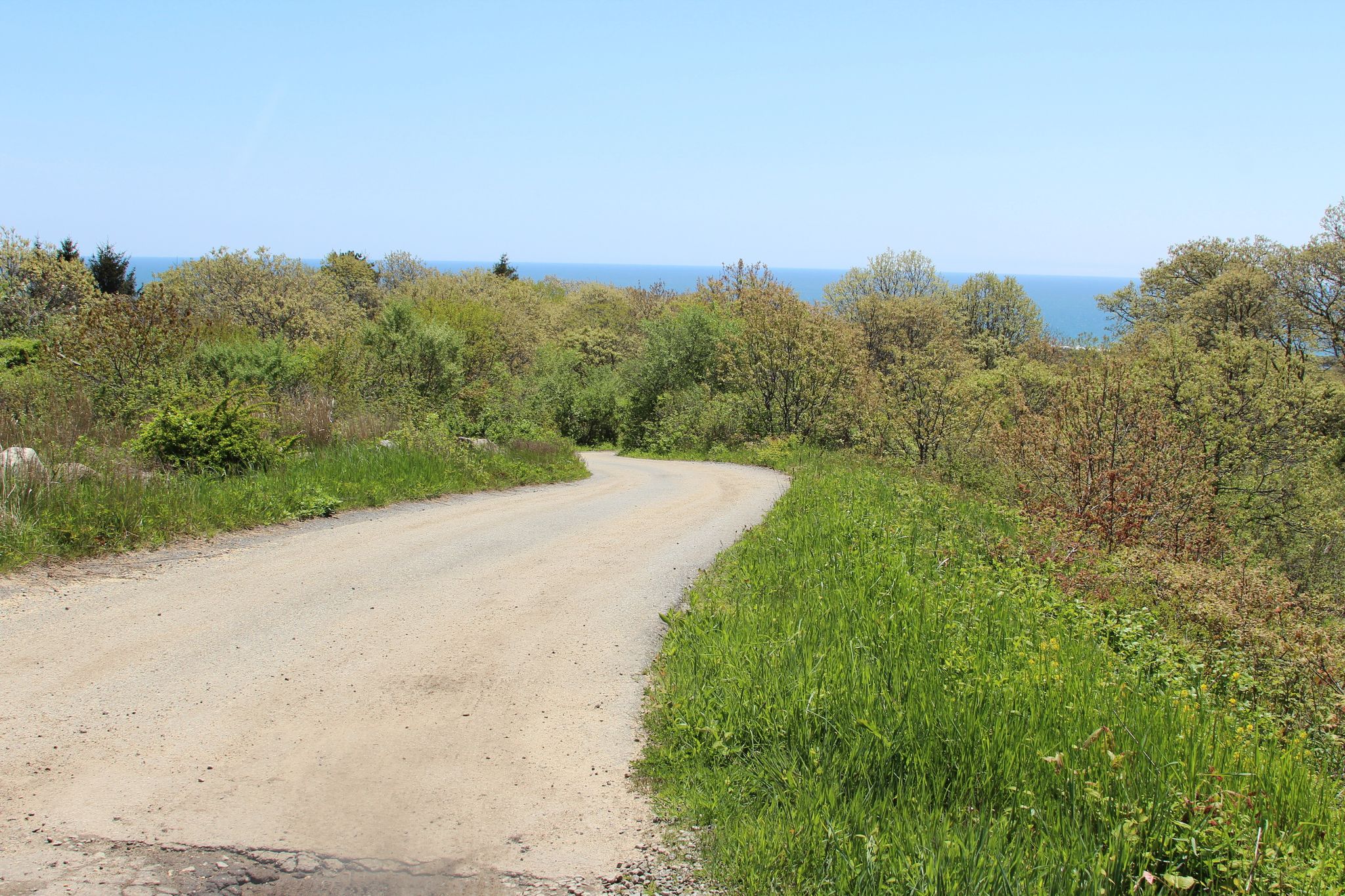 Peaked Hill Road at top