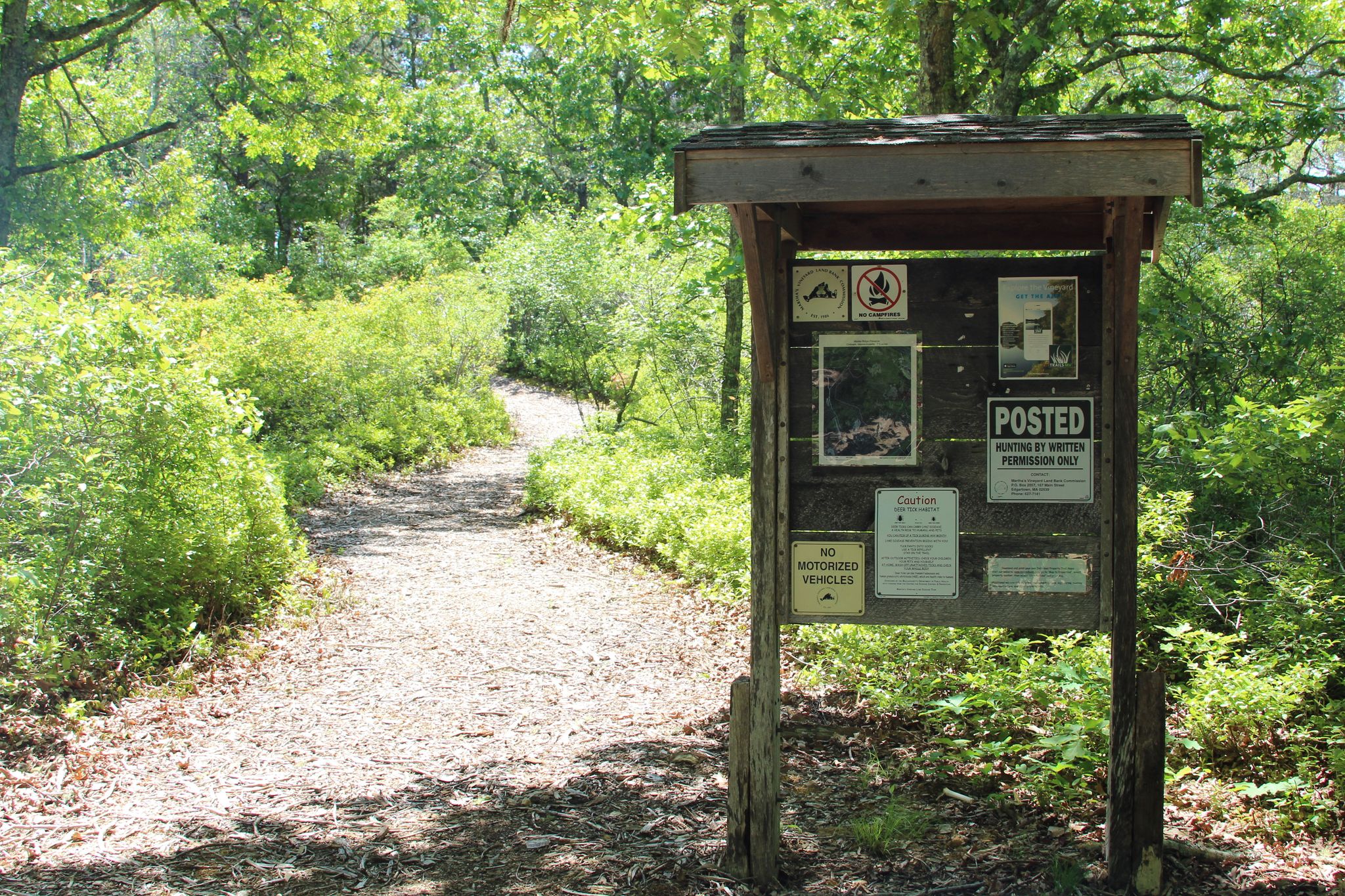 kiosk at trailhead