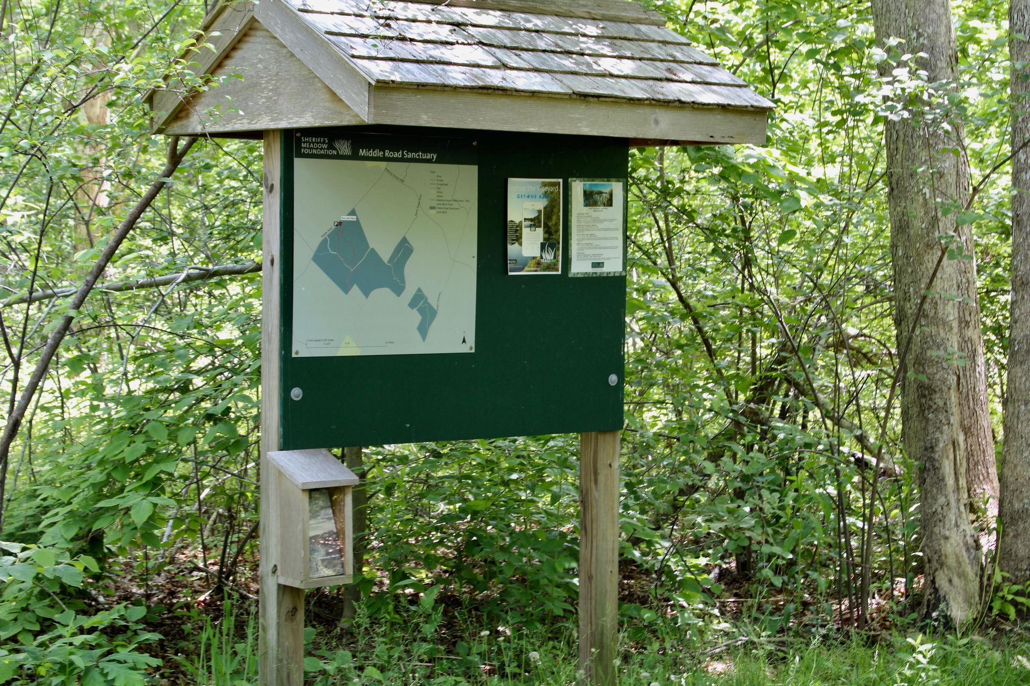 kiosk at trailhead